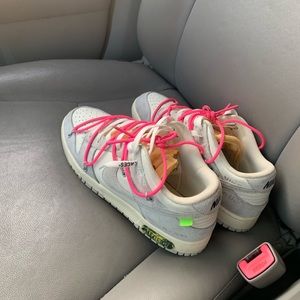 Off white lot 17 worn and slightly yellowing no crease